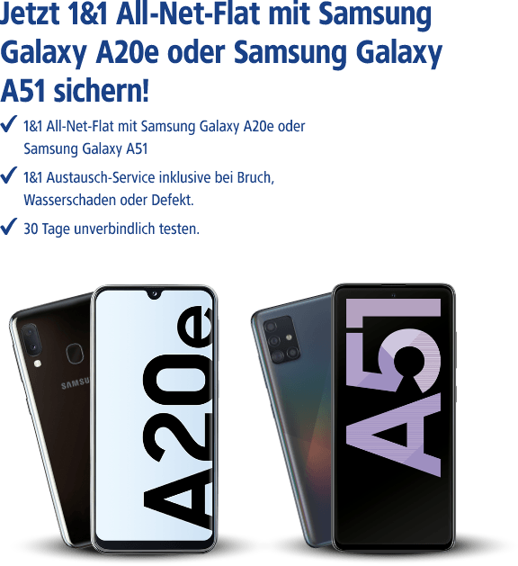 Samsung A20e & A51 mit Handyvertrag ohne Schufa zu 100% Annahme?